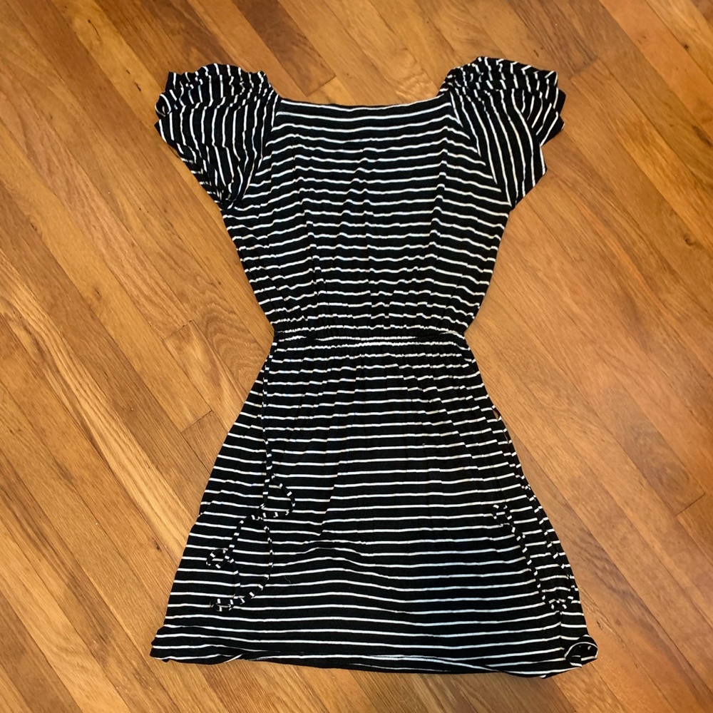Black and white stripped Loft dress